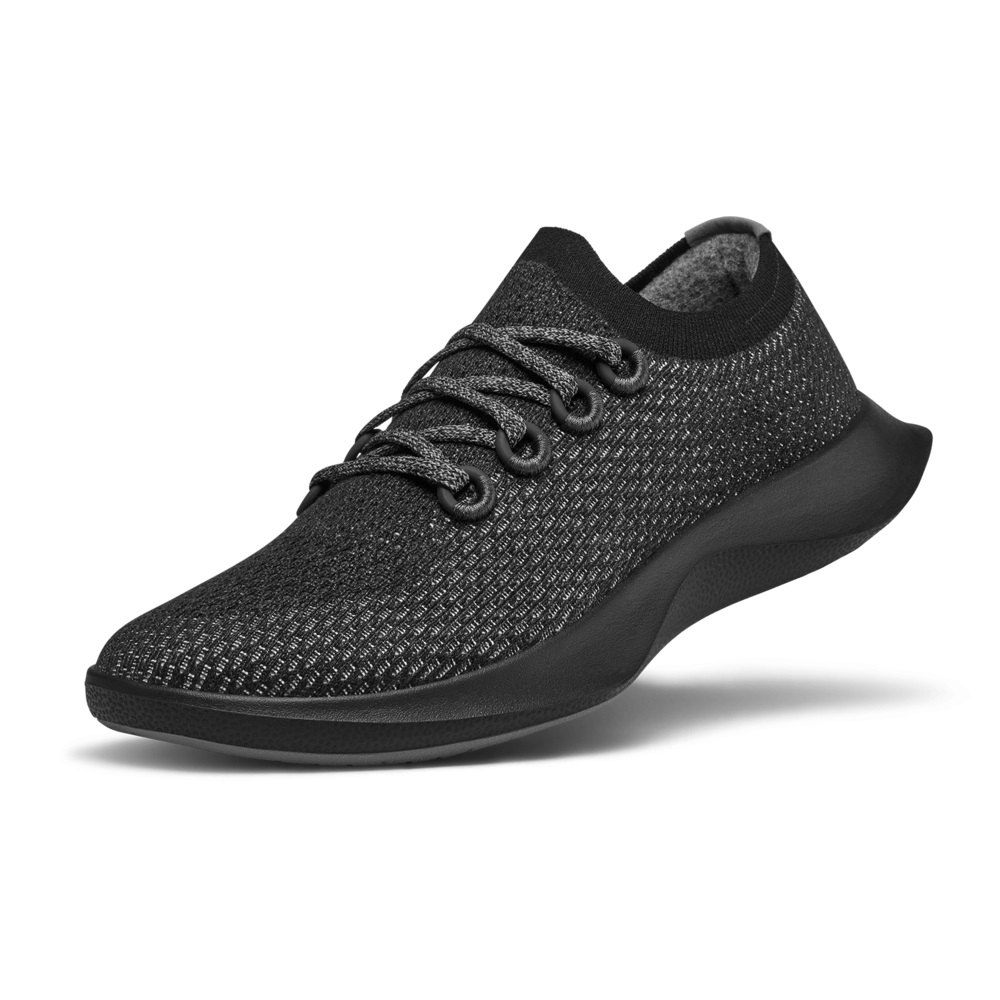 Allbirds Women's Running Shoes Black - Tree Dashers - 86579ICUA